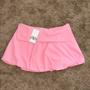 Zara Pink Cropped Shirt